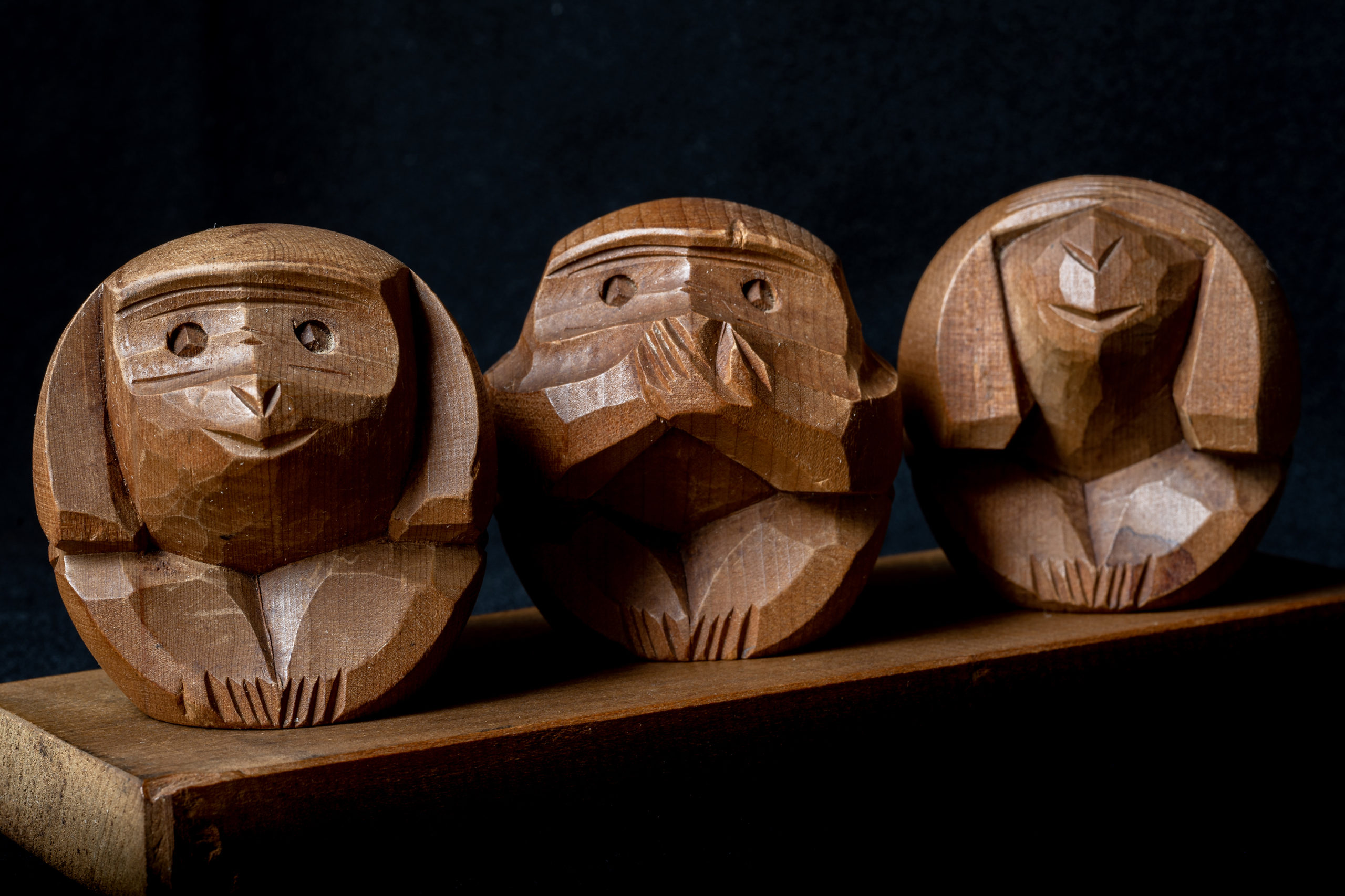 05-木製➀三猿